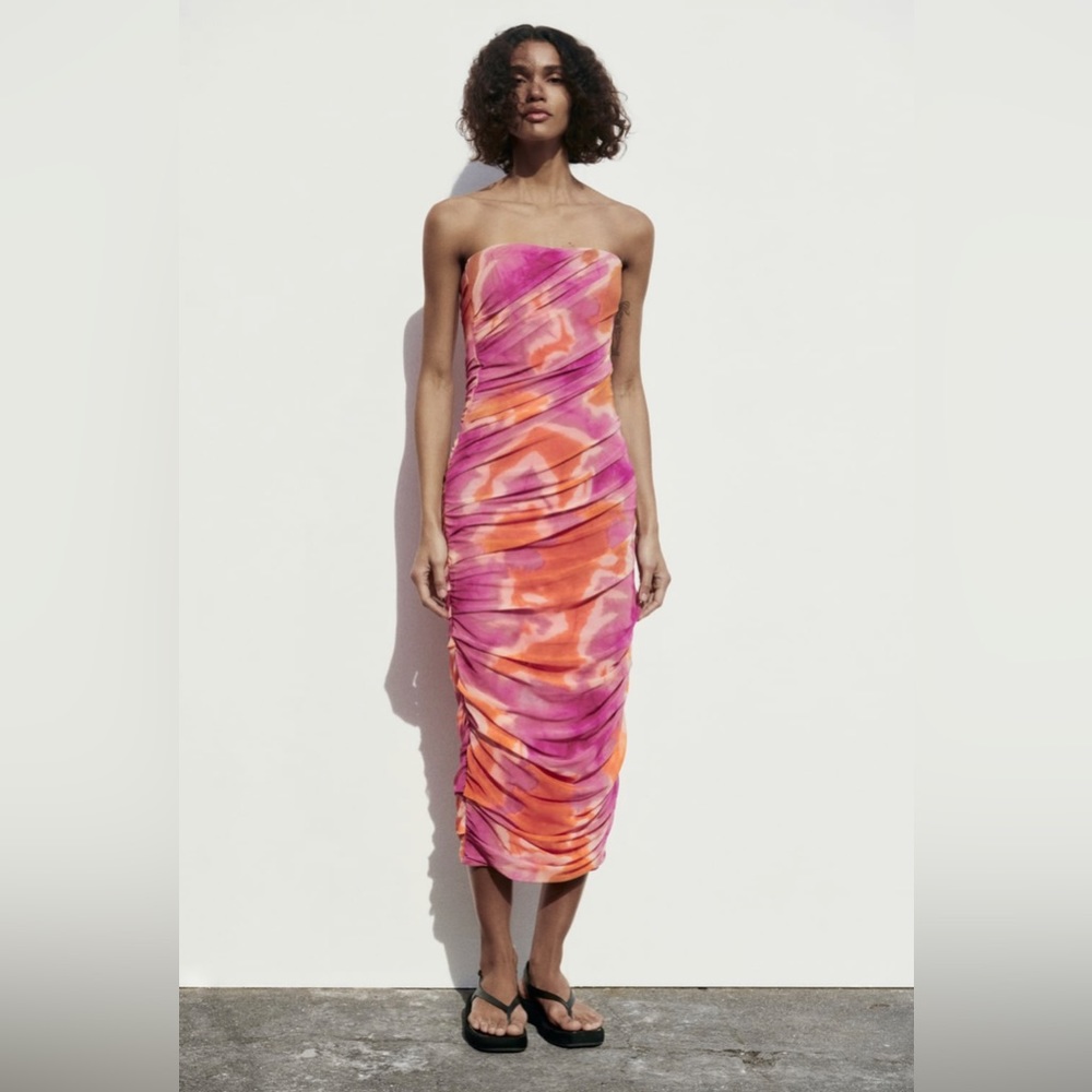 Zara Pink tulle dress size XL